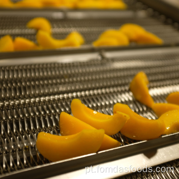 Chile 820g fábrica direto preço enlatado pêssegos amarelos